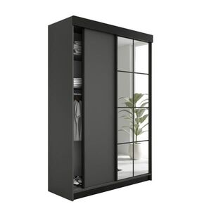 Kier Furniture POSUVNÁ ŠATNÍ SKŘÍŇ LAMARO -138x205x59- Grafitová obraz