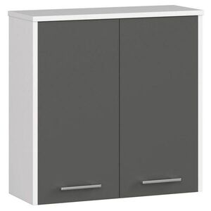 RAUMHIRSCH FURNITURE KOMODA DO KOUPELNY bílá, grafitově šedá 60/60/22, 5 obraz