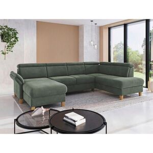 Sit & More SEDACÍ SOUPRAVA, textil, tmavě zelená obraz