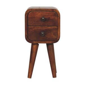 Artisan Furniture KONFERENČNÍ stolek se 2 zásuvkami, severské nohy, hnědý obraz