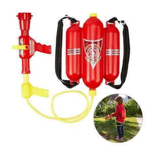Relaxdays PISTOLE Červenožlutá vodní hasičská s batohem 2, 5 l obraz