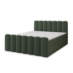 MASSENO AMERICKÁ POSTEL CELLA 180x200 cm, s matrací a úložným prostorem, zelená barva obraz