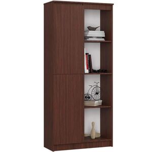 RAUMHIRSCH FURNITURE STOJACÍ REGÁL Tmavě hnědý 180/80/35 obraz