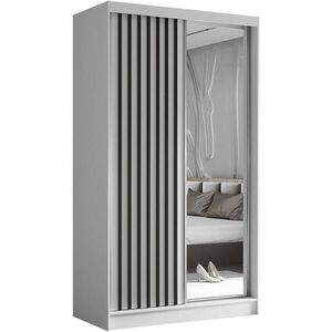 Beautysofa SKŘÍŇ s posuvnými dveřmi Helix 120/216/61 bílá + černá obraz
