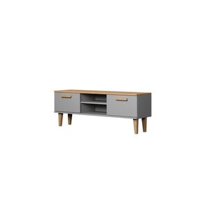 RAUMHIRSCH FURNITURE NÍZKÁ SKŘÍŇKA Denver šedá 120/47, 2/35 cm obraz