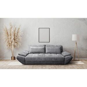 MID.YOU ROZKLÁDACÍ POHOVKA, dřevo, textil, kompozitní dřevo, tmavě šedá obraz