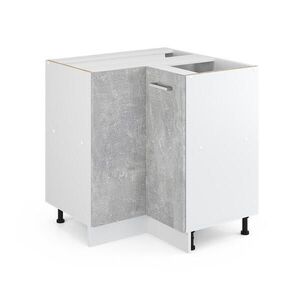 Vicco UNIVERZÁLNÍ ROHOVÁ SKŘÍŇ R-Line Beton 75.6 cm s dvířky, bez pracovní desky obraz