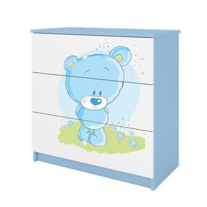 RAUMHIRSCH FURNITURE KOMODA Babydreams Modrý medvěd 81/81/41 obraz