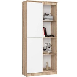 RAUMHIRSCH FURNITURE STOJANOVÁ POLICE Dub Sonoma, bílá 180/80/35 obraz