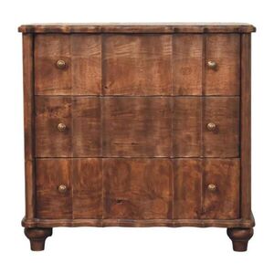 Artisan Furniture MEDIÁLNÍ SKŘÍŇKA s povrchovou úpravou v barvě Wine Wood Oak, 4 zásuvkami, 2 otevřenými policemi, úchytkami T-Bar, hnědá obraz