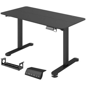 Vinsetto VÝŠKOVĚ nastavitelný stůl 140 x 70 cm Elektrický počítačový stůl s háčky obraz