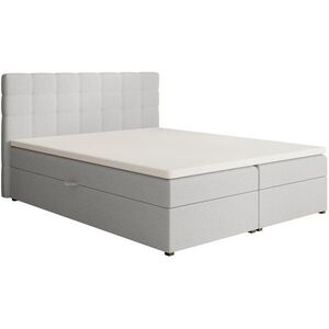 Beautysofa ČALOUNĚNÁ postel Topiq I 164/203/103, tmavě béžová, bouclé látka obraz
