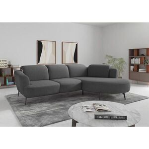 Sit & More ROHOVÁ SEDAČKA, textil, tmavě šedá obraz