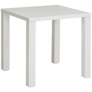 P & B JÍDELNÍ STŮL, vysoce lesklá bílá, 80/80/75 cm obraz