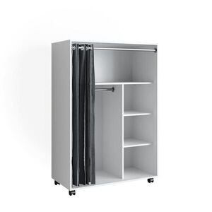 Vicco ŠATNÍ SKŘÍŇ Doros Bílá 100 x 146.6 cm otevřená, s kolečky obraz