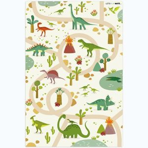 MuchoWow DĚTSKÝ KOBEREC Dino - Zelená - Příroda - Děti - Design 90x135 cm obraz