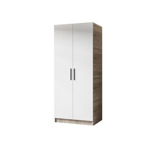 Kier Furniture ŠATNÍ SKŘÍŇ GOLD Dub Craft & Bílá obraz