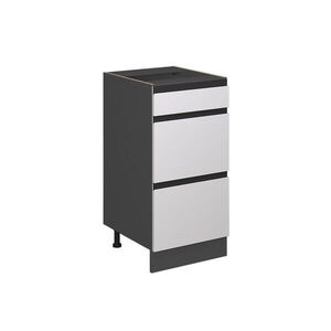 Vicco SPODNÍ SKŘÍŇKA KUCHYŇSKÉ LINKY R-Line Bílá 40 cm Tvar J, se zásuvkami, bez pracovní desky obraz