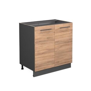 Vicco SPODNÍ SKŘÍŇKA KUCHYŇSKÉ LINKY Fame-Line, Zlatý mocný dub/Antracit, 80 cm bez pracovní desky obraz