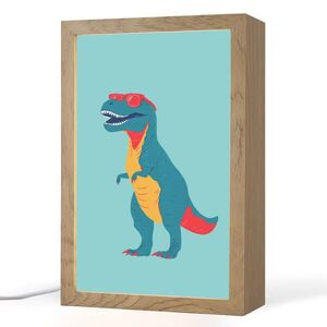 OnlyWow NOČNÍ LAMPIČKA Dinosaurus - Modrá - Sluneční brýle 20x30 cm obraz