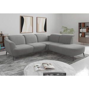 Sit & More ROHOVÁ SEDAČKA, textil, šedá obraz