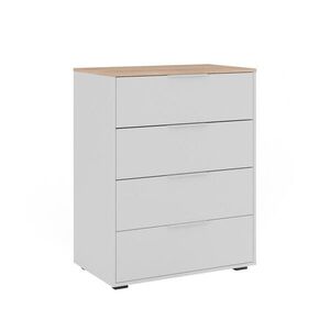 Vicco PŘÍBORNÍK Betti Bílá/Sonoma 30 x 83.6 cm se 4x zásuvkou obraz