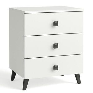 RAUMHIRSCH FURNITURE NOČNÍ STOLEK bílý, černý 58/40/37 obraz