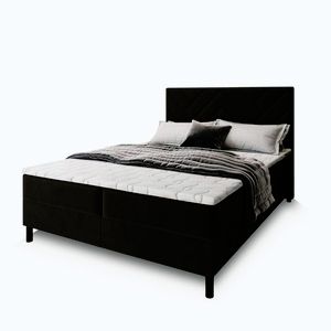 MASSENO AMERICKÁ POSTEL ROKIS 180x200 cm, s matrací a úložným prostorem, hnědá obraz