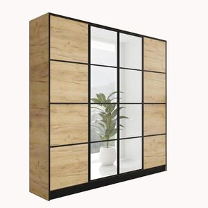 Kier Furniture ŠATNÍ SKŘÍŇ EDEN 4D v2 - 206, 4x205x39 cm - Dub Craft obraz