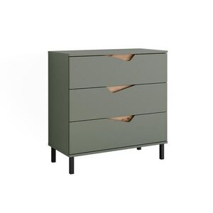 Vicco KREDENC Marelle Zelená/umělecká 80 x 81.2 cm se 3 zásuvkami obraz