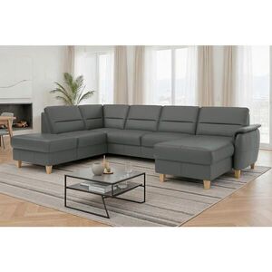 Sit & More SEDACÍ SOUPRAVA, kůže, antracitová obraz