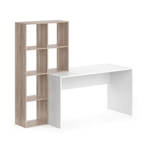 Vicco PSACÍ STŮL Mara Bílá/Sonoma 166.8 x 59 cm obraz