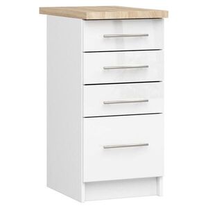 RAUMHIRSCH FURNITURE SPODNÍ SKŘÍŇ Bílá, bílá lesklá 85/40/46 obraz