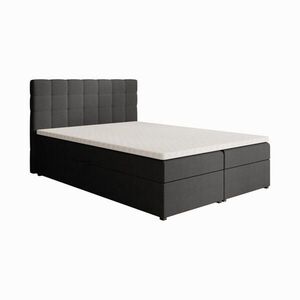 Beautysofa ČALOUNĚNÁ postel Topiq 144/203/103, černá obraz