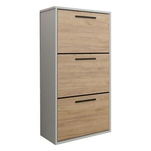 Kier Furniture BOTNÍK ASPER Bílá & Dub Craft obraz