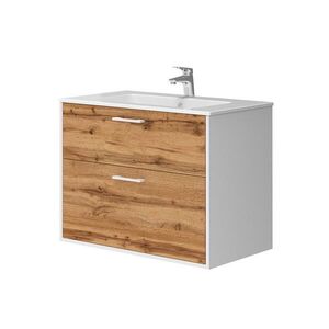 Vicco KOUPELNOVÝ NÁBYTEK Lanco, Bílá/Zlatý mocný dub, 80 x 60 cm 2dílná obraz