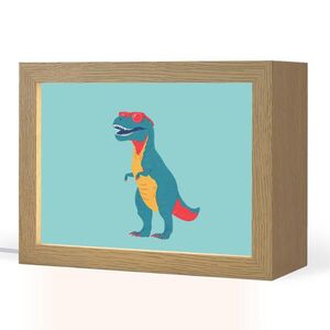 OnlyWow NOČNÍ LAMPIČKA Dinosaurus - Modrá - Sluneční brýle 20x15 cm obraz