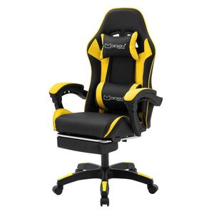 ML-DESIGN HERNÍ ŽIDLE černá-žlutá z umělé kůže obraz