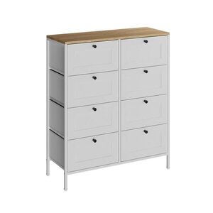 Vicco KOMODA Belaro Bílá 80 x 95 cm s 8 zásuvkami obraz