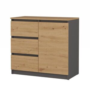 RAUMHIRSCH FURNITURE KOMODA antracitová, Artisan 80/75/40 obraz