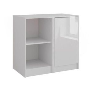 Vicco KREDENC Sherry Bílá/bílý vysoký lesk 80.2 x 76 cm 2 díly obraz