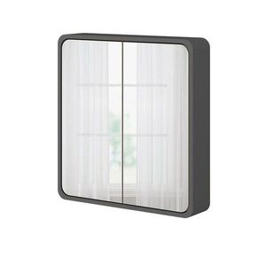 Vicco KOUPELNOVÁ ZRCADLOVÁ SKŘÍŇKA Arla Antracit/dub 60 x 60 cm obraz