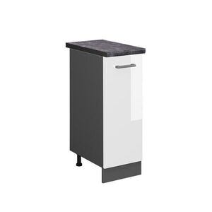 Vicco LÉKÁRNIČKOVÁ SKŘÍŇKA R-Line Bílá vysoký lesk 30 cm , PD Antracit obraz