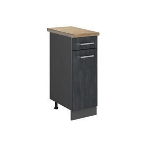 Vicco SPODNÍ SKŘÍŇKA KUCHYŇSKÉ LINKY R-Line Černý beton 30 cm PD Dub obraz