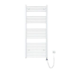 EMKE RADIÁTOR Towel Elektrický Zakřivený Bílý 140/60 cm obraz