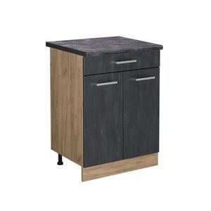 Vicco SPODNÍ SKŘÍŇKA KUCHYŇSKÉ LINKY R-Line Černý beton 60 cm PD Antracit obraz