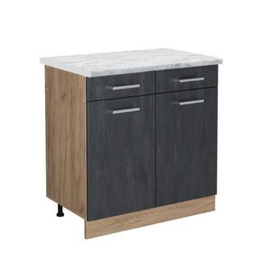 Vicco SPODNÍ SKŘÍŇKA KUCHYŇSKÉ LINKY R-Line Černý beton 80 cm PD Mramor obraz