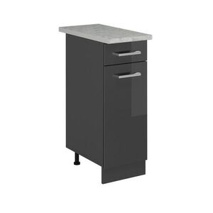 Vicco SPODNÍ SKŘÍŇKA KUCHYŇSKÉ LINKY R-Line Antracitový vysoký lesk 30 cm PD Mramor obraz