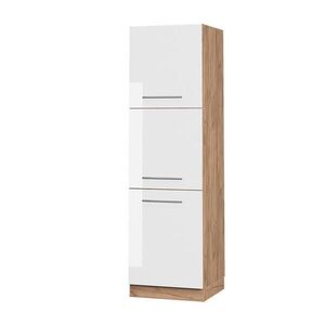 Vicco VYSOKÁ SKŘÍŇ Fame-Line, Bílá vysoký lesk/Zlatý mocný dub, 60 cm obraz