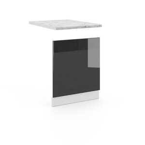 Vicco PŘEDNÍ PANEL Fame-Line Antracitový vysoký lesk 60 cm , PD Mramor obraz